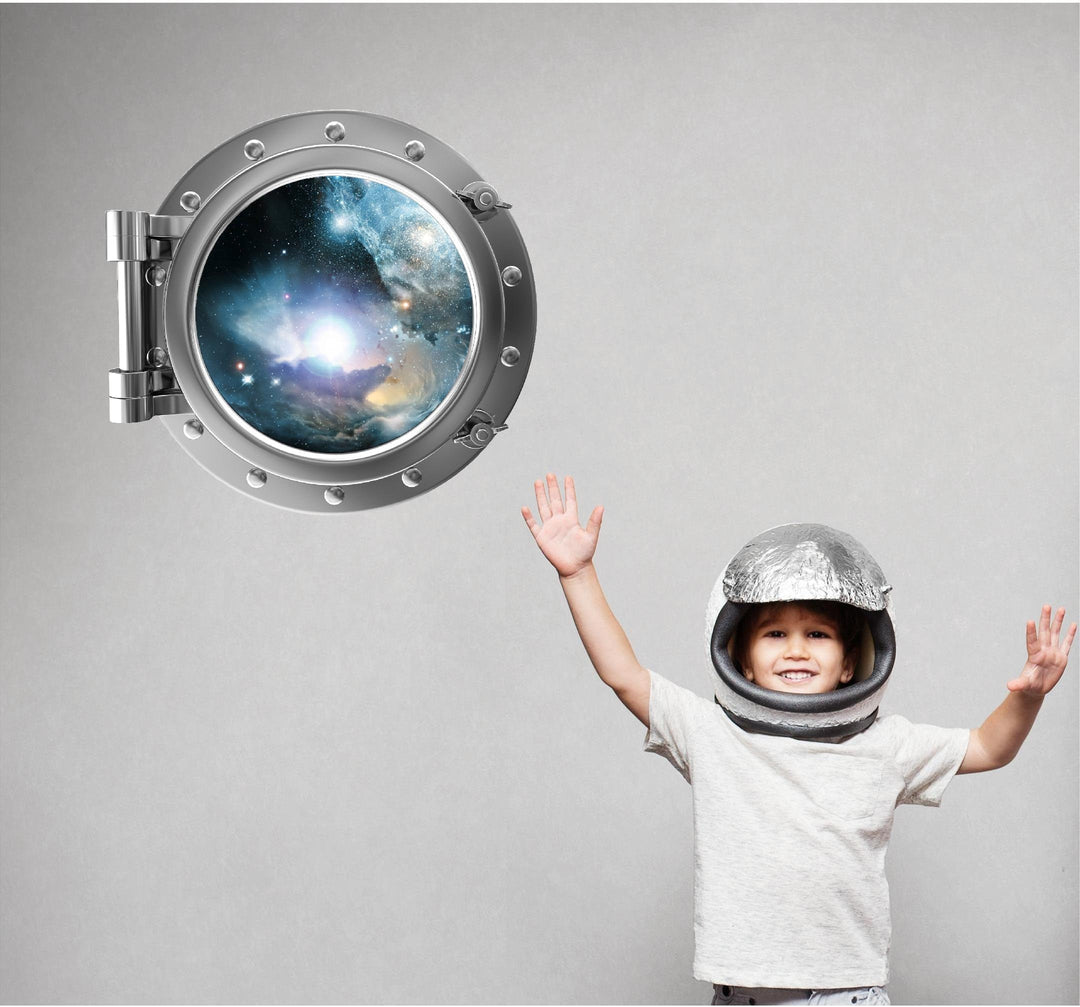 PortScape Nebula & Stars 1 | Space Porthole Window Wall Decal