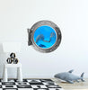PortScape DOLPHIN 4 | Ocean Porthole Window Wall Decal