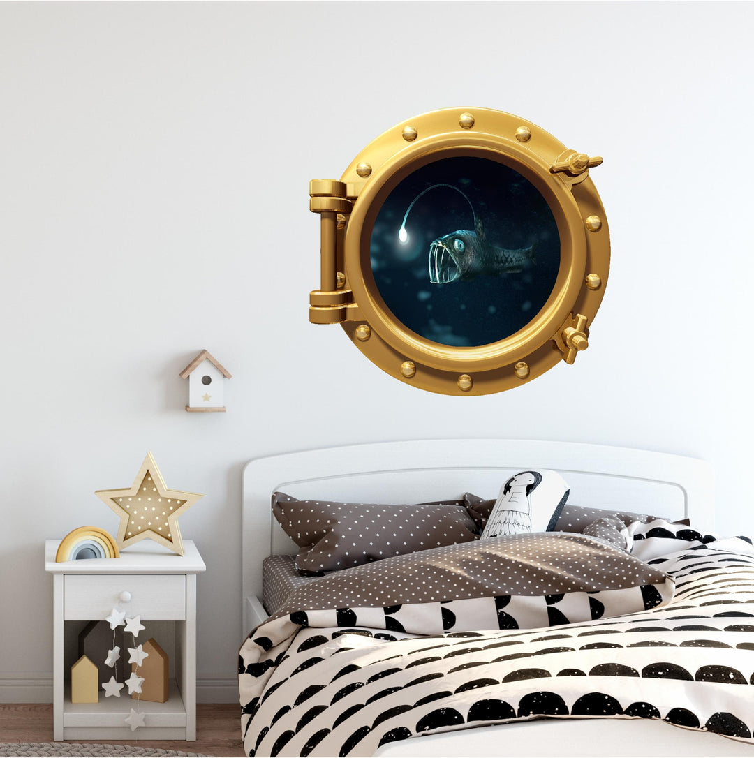 PortScape Deep Sea | Ocean Porthole Window Wall Decal