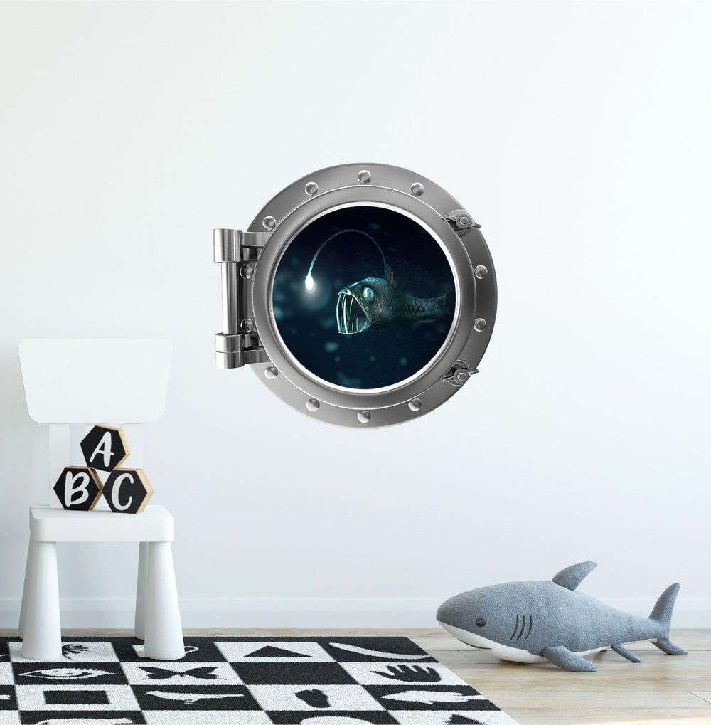PortScape Deep Sea | Ocean Porthole Window Wall Decal