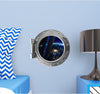 PortScape Earth From Satellite | Space Porthole Window Wall Decal