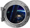 PortScape Earth From Satellite | Space Porthole Window Wall Decal