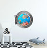 PortScape Tropical Reef Life 1 | Ocean Porthole Window Wall Decal