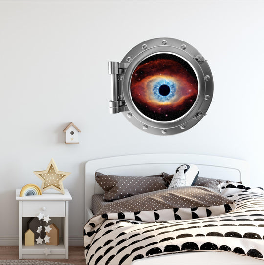 PortScape Cats Eye Nebula 2 | Space Porthole Window Wall Decal