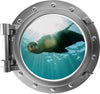 PortScape Sea Lion 1 | Ocean Porthole Window Wall Decal