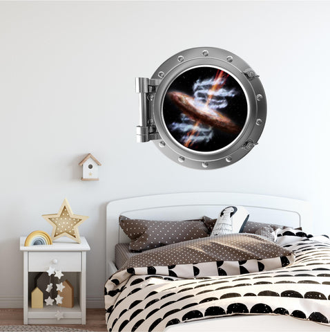 PortScape Quasar 3 | Space Porthole Window Wall Decal