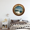 PortScape Pirate Ship In A Bottle | Ocean Porthole Window Wall Decal