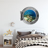 PortScape Coral Reef 1 | Ocean Porthole Window Wall Decal