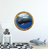 PortScape Sperm Whale | Ocean Porthole Window Wall Decal