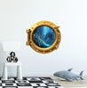 PortScape Sea Monster 2 | Ocean Porthole Window Wall Decal