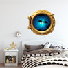 PortScape Sea Turtles 5 | Space Porthole Window Wall Decal