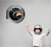 PortScape Colliding Planets | Space Porthole Window Wall Decal