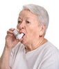 Old Lady With Asthma Inhaler Wall Decal Removable Fabric Vinyl Peel & Stick Wall Sticker