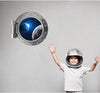 PortScape Earth & Moon 2 | Space Porthole Window Wall Decal