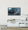 Spinosaurus In Lightening Storm Dinosaur | WindowScape 3D Window Wall Decal