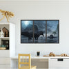 Spinosaurus In Lightening Storm Dinosaur | WindowScape 3D Window Wall Decal