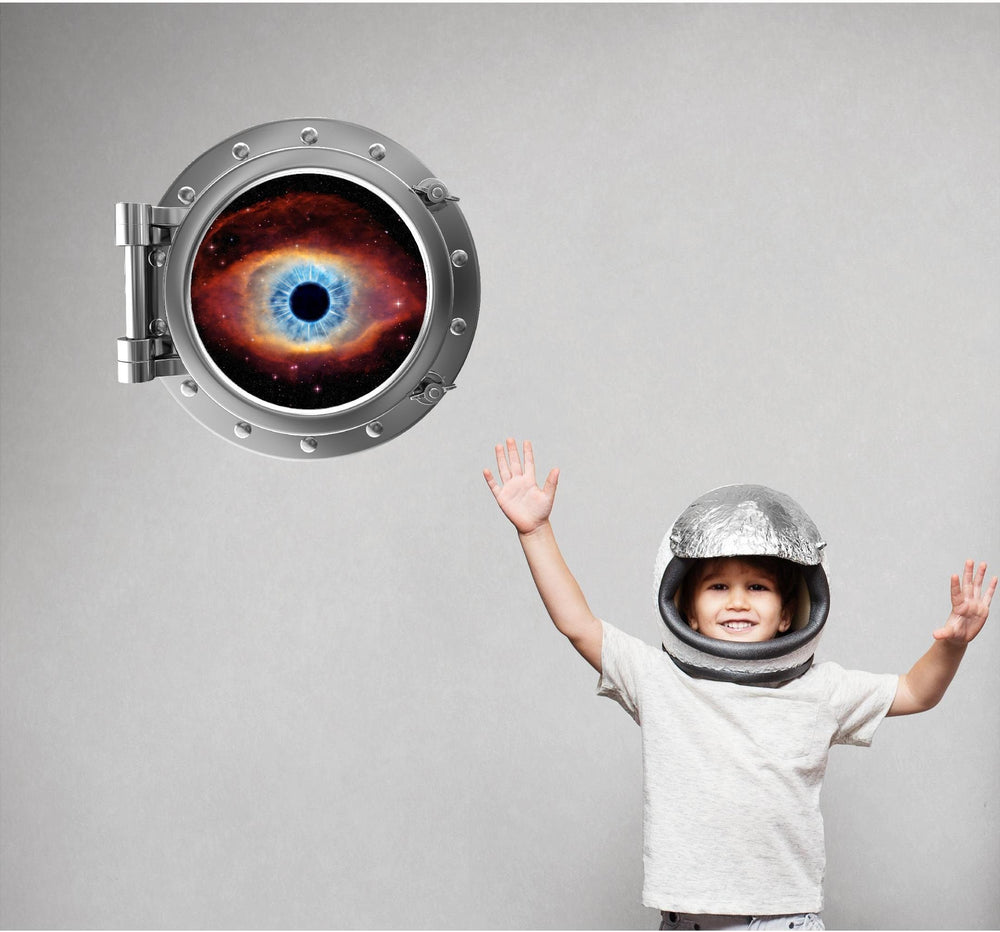 PortScape Cats Eye Nebula 2 | Space Porthole Window Wall Decal