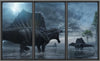 Spinosaurus In Lightening Storm Dinosaur | WindowScape 3D Window Wall Decal