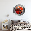 PortScape Exploring Mars | Space Porthole Window Wall Decal