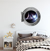 PortScape Wall Decal | Space Porthole Window Wall Decal