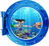 AQUA PortScape Mermaid & Sea Turtle | Ocean Porthole Window Wall Decal