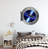 PortScape Instant Space Quasar Star 2 | Space Porthole Window Wall Decal
