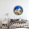PortScape Grumpy Sea Turtle | Ocean Porthole Window Wall Decal