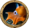 PortScape Dumbo Octopus | Ocean Porthole Window Wall Decal
