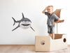 Great White Shark #2 Wall Decal Removable Vinyl Wall Sticker Boys Playroom Bedroom Nautical Under The Sea Ocean Decor