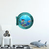 AQUA PortScape Mermaid & Sea Turtle | Ocean Porthole Window Wall Decal