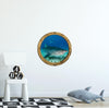 PortScape Tiger Shark | Ocean Porthole Window Wall Decal