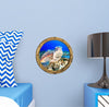 PortScape Grumpy Sea Turtle | Ocean Porthole Window Wall Decal