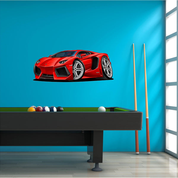 Lamborghini Aventador V12 Car Wall Decal