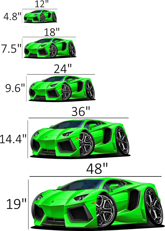 Lamborghini Aventador V12 Car Wall Decal