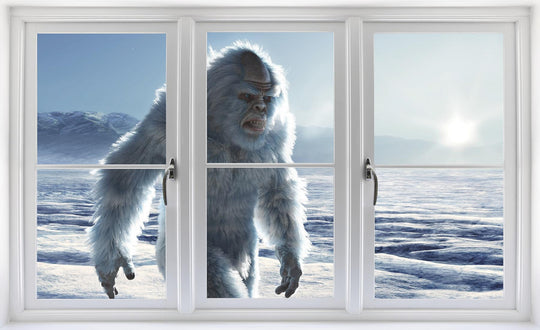 Yeti Big Foot | WindowScape 3D Window Wall Decal