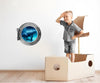 PortScape Manatee & Cub 2 | Ocean Porthole Window Wall Decal