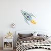 Watercolor Spaceship Wall Decal