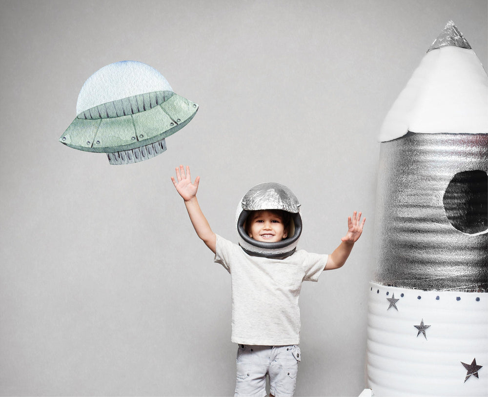 Watercolor UFO 2 Wall Decal