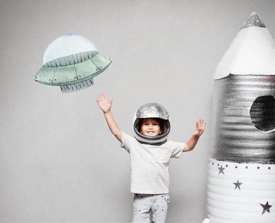 Watercolor UFO 2 Wall Decal