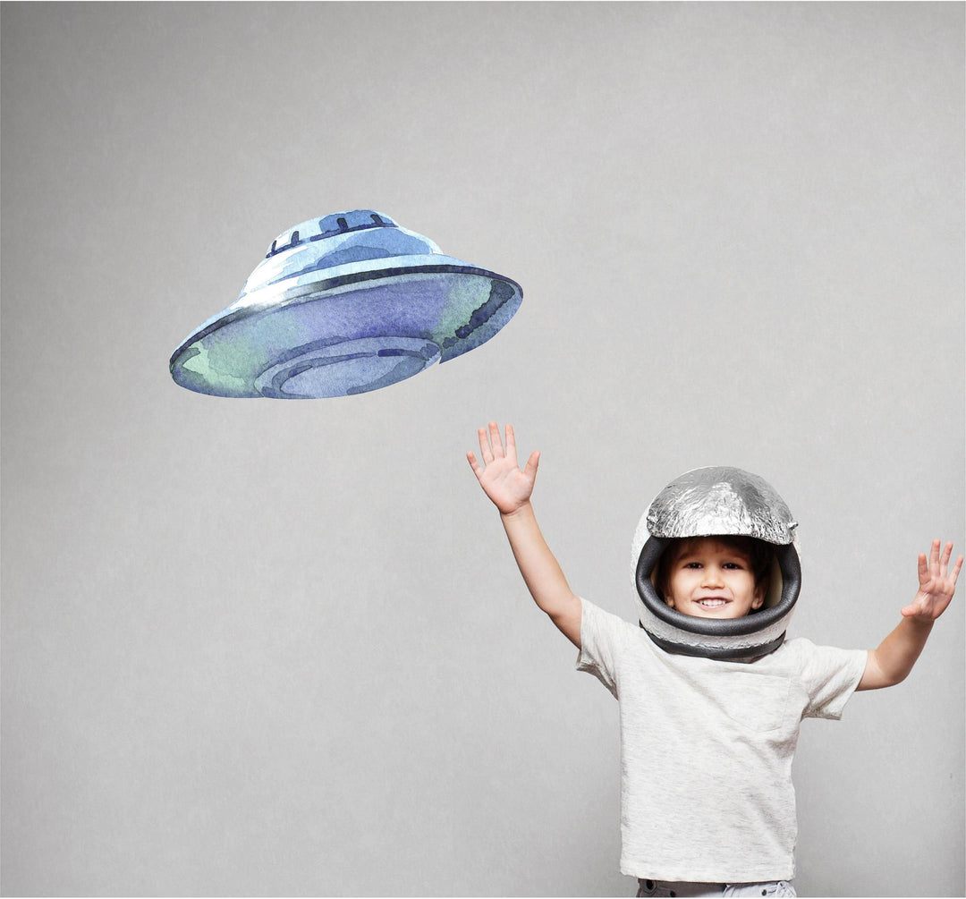 Watercolor UFO 1 Wall Decal