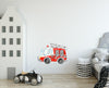 Watercolor Fire Engine Truck Wall Decal