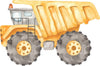 Watercolor Dump Truck Wall Decal