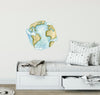 Watercolor Earth & Clouds Wall Decal