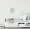 Watercolor Earth & Clouds Wall Decal