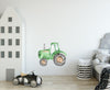 Watercolor Green Farm Tractor Wall Decal