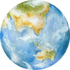 Watercolor Earth Wall Decal