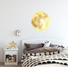 Watercolor Yellow Moon Wall Decal