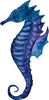 Watercolor Galaxy Seahorse Wall Decal