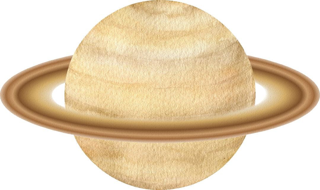Watercolor Planet Saturn Wall Decal