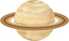 Watercolor Planet Saturn Wall Decal